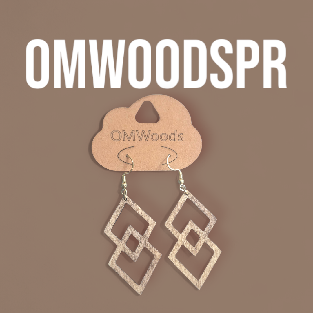 Aretes colgantes geometricos